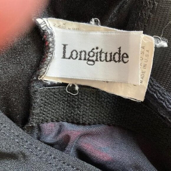 Longitude swimsuit Size 14 Red and Black floral side tie - Picture 4 of 5